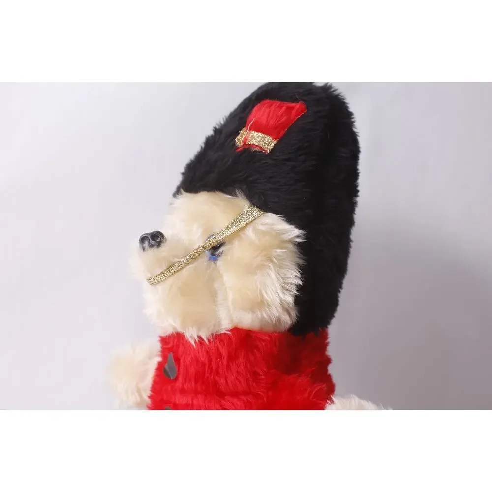 1980s Handmade Toy Soldier Teddy Bear 17 Inch Christmas Decor ~ 260722-WH 544